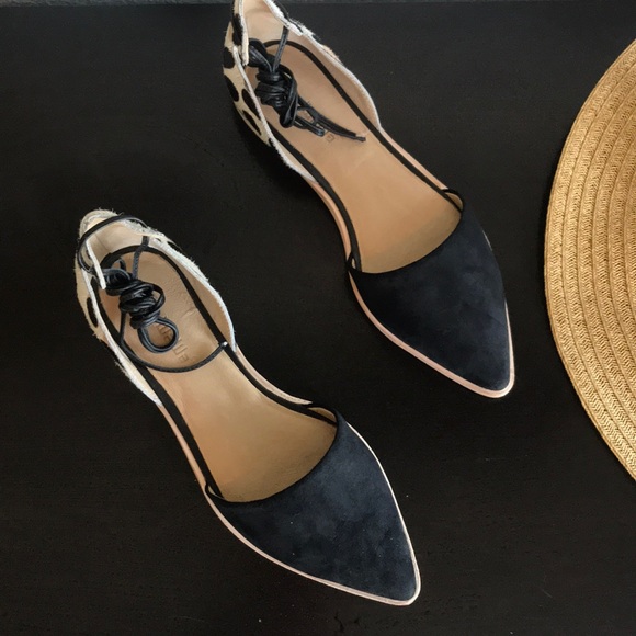 Anthropologie Shoes - Anthropologie Gee Wawa Suede Flat Leopard Print